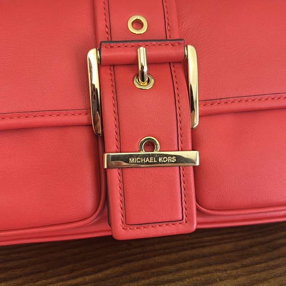 NEW Michael Kors Colby Medium Leather Shoulder Bag - Picture 3 of 8